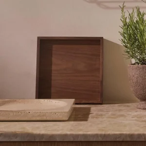 AYTM plateau Unity, noyer, longueur 35 cm, largeur 35 cm, bois^ Meubles & Aménagements