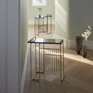 AYTM porte-revues Sino, table d'appoint, doré^ Meubles & Aménagements