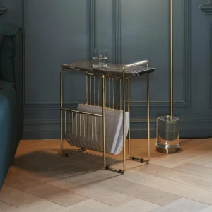 AYTM porte-revues Sino, table d'appoint, doré^ Meubles & Aménagements