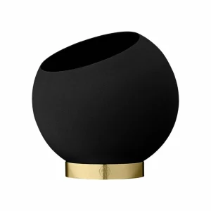 AYTM pot de fleurs Globe, Ø 17 cm, noir, aluminium, acier^ Meubles & Aménagements