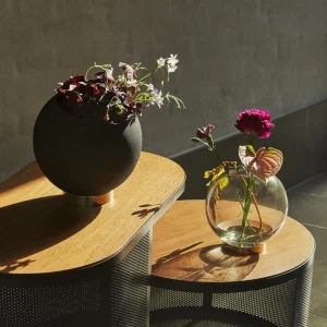 AYTM pot de fleurs Globe, Ø 30 cm, noir, aluminium, acier^ Meubles & Aménagements