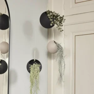 AYTM pot de fleurs Globe, suspendu, Ø 21 cm, noir, aluminium^ Meubles & Aménagements