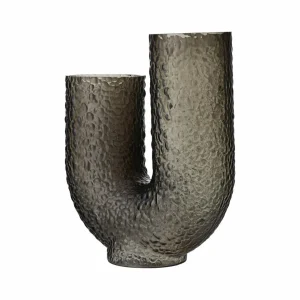 AYTM Vase Arura, noir, hauteur 40 cm, largeur 34 cm, verre^ Meubles & Aménagements