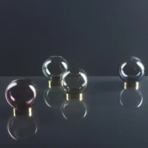 AYTM Vase Globe, Ø 17 cm, rose / doré, verre, acier inoxydable^ Meubles & Aménagements