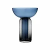 AYTM Vase Torus, bleu, Ø 25 cm, hauteur 33 cm, verre^ Meubles & Aménagements