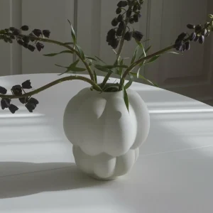 AYTM Vase Uva, céramique, blanc, Ø 20 cm, forme de raisin^ Meubles & Aménagements