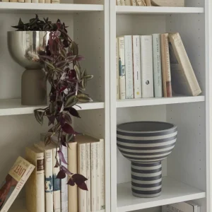 AYTM Vase Varia, noir, Ø 23 cm, hauteur 24 cm, céramique^ Meubles & Aménagements