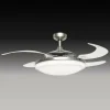 Beacon Lighting Beacon Ventilateur avec lumière Fanaway Evo 2, chrome mat, silencieux^ Ventilateurs