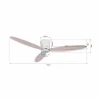 Beacon Lighting Beacon Ventilateur de plafond Airfusion Radar chêne Ø 132 cm silencieux^ Ventilateurs