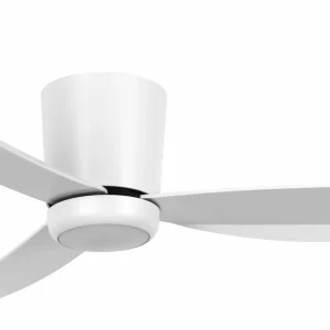 Beacon Lighting Beacon Ventilateur de plafond avec lumière Array blanc 137 cm silencieux^ Ventilateurs