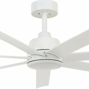 Beacon Lighting Beacon Ventilateur de plafond avec lumière Atlanta blanc 142 cm silencieux^ Ventilateurs