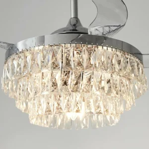 Beacon Lighting Beacon Ventilateur de plafond avec lumière Fanaway Veil chrome silencieux^ Ventilateurs