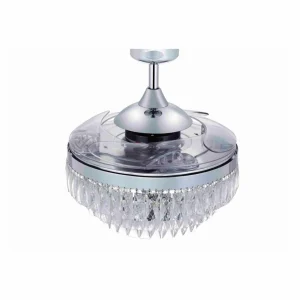Beacon Lighting Beacon Ventilateur de plafond avec lumière Fanaway Veil chrome silencieux^ Ventilateurs
