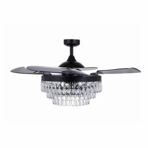 Beacon Lighting Beacon Ventilateur de plafond avec lumière Fanaway Veil noir silencieux^ Ventilateurs