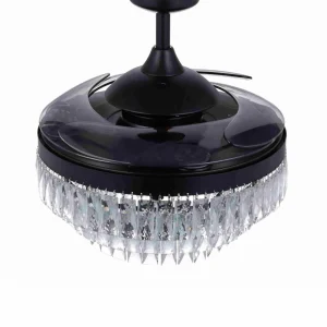 Beacon Lighting Beacon Ventilateur de plafond avec lumière Fanaway Veil noir silencieux^ Ventilateurs