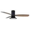 Beacon Lighting Beacon Ventilateur de plafond avec lumière Flusso noir 132cm silencieux^ Ventilateurs