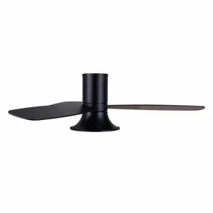Beacon Lighting Beacon Ventilateur de plafond avec lumière Flusso noir 132cm silencieux^ Ventilateurs