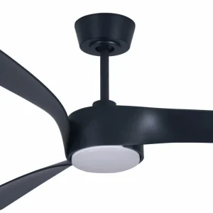Beacon Lighting Beacon Ventilateur de plafond avec lumière Line noir 132 cm silencieux^ Ventilateurs