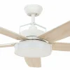 Beacon Lighting Beacon Ventilateur de plafond avec lumière Louisville, blanc, silencieux^ Ventilateurs
