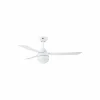 Beacon Lighting Beacon Ventilateur de plafond avec lumière Megara blanc Ø 122 cm silencieux^ Ventilateurs
