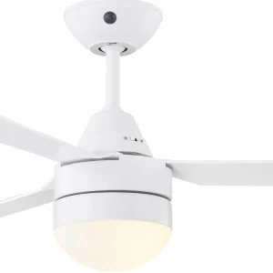 Beacon Lighting Beacon Ventilateur de plafond avec lumière Megara blanc Ø 122 cm silencieux^ Ventilateurs