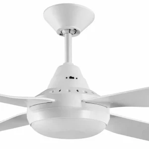 Beacon Lighting Beacon Ventilateur de plafond avec lumière Moonah, blanc, silencieux^ Ventilateurs
