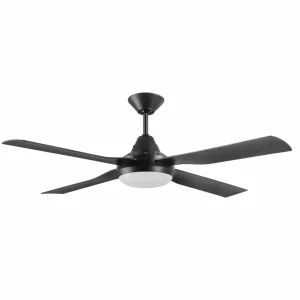 Beacon Lighting Beacon Ventilateur de plafond avec lumière Moonah, noir, silencieux^ Ventilateurs