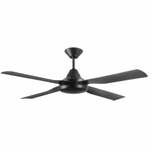 Beacon Lighting Beacon Ventilateur de plafond avec lumière Moonah, noir, silencieux^ Ventilateurs
