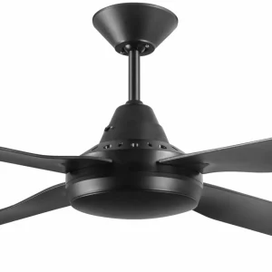 Beacon Lighting Beacon Ventilateur de plafond avec lumière Moonah, noir, silencieux^ Ventilateurs