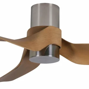 Beacon Lighting Beacon Ventilateur de plafond avec lumière Nautica chrome mat silencieux^ Ventilateurs