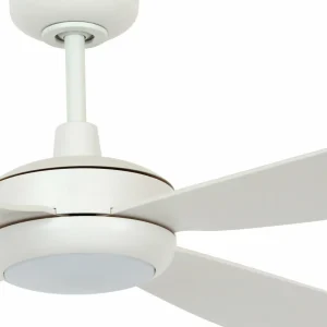 Beacon Lighting Beacon Ventilateur de plafond avec lumière Slipstream, blanc, silencieux^ Ventilateurs