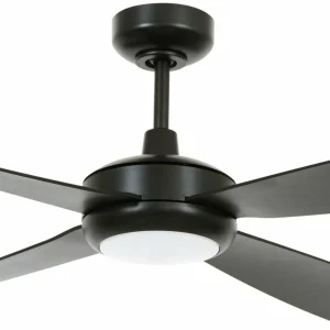 Beacon Lighting Beacon Ventilateur de plafond avec lumière Slipstream, noir, silencieux^ Ventilateurs