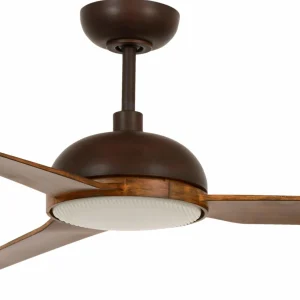 Beacon Lighting Beacon Ventilateur de plafond avec lumière Unione, bronze/koa, silencieux^ Ventilateurs