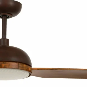 Beacon Lighting Beacon Ventilateur de plafond avec lumière Unione, bronze/koa, silencieux^ Ventilateurs
