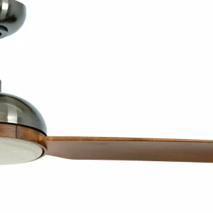 Beacon Lighting Beacon Ventilateur de plafond avec lumière Unione, nickel/koa, silencieux^ Ventilateurs