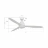 Beacon Lighting Beacon Ventilateur de plafond avec lumière Whitehaven blanc silencieux^ Ventilateurs