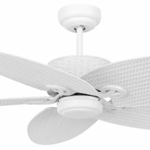 Beacon Lighting Beacon Ventilateur de plafond Fijian II, blanc, Ø 132 cm, silencieux^ Ventilateurs