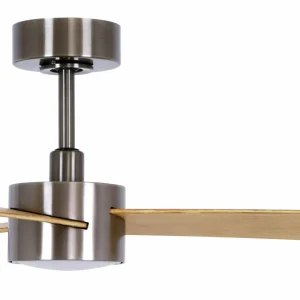 Beacon Lighting Beacon ventilateur de plafond lumière Climate IV nickel/teck silencieux^ Ventilateurs