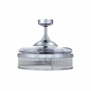 Beacon Lighting Beacon ventilateur de plafond lumière Fanaway Corbelle chrome silencieux^ Ventilateurs