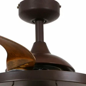 Beacon Lighting Beacon ventilateur de plafond lumière Fanaway Industri brun silencieux^ Ventilateurs