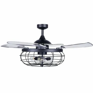 Beacon Lighting Beacon ventilateur de plafond lumière Fanaway Industri noir silencieux^ Ventilateurs