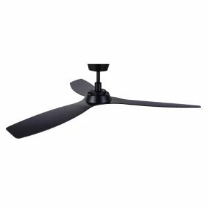 Beacon Lighting Beacon Ventilateur de plafond Moto, noir, Ø 132 cm, silencieux^ Ventilateurs
