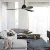 Beacon Lighting Beacon Ventilateur de plafond Whitehaven noir silencieux 142 cm^ Ventilateurs