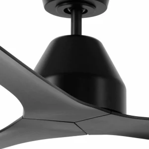 Beacon Lighting Beacon Ventilateur de plafond Whitehaven noir silencieux 142 cm^ Ventilateurs