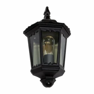 Lindby Belle applique d'extérieur Lieva noire^ Appliques Murales Extérieures