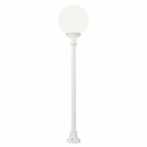 LCD Borne lumineuse 1132 à abat-jour sphérique, blanc^ Bornes Éclairage Extérieur