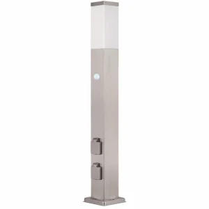 G & L Handels GmbH Borne lumineuse 400166, 2 prises détecteur de mouvement^ Bornes Extérieures Avec Détecteur