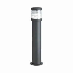 LCD Borne lumineuse 1266 avec lamelles graphite hauteur 67 cm^ Bornes Éclairage Extérieur