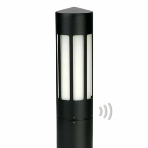 Albert Leuchten Borne lumineuse 256 noire avec détect de mouvement^ Bornes Extérieures Avec Détecteur
