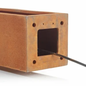 SLV Borne lumineuse attrayante RUSTY SLOT 80^ Bornes Éclairage Extérieur